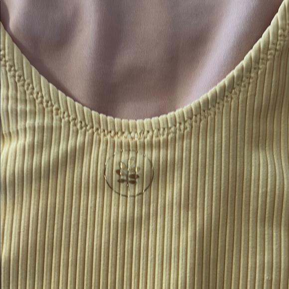 Yellow Ribbed Swimsuit - Picture 4 of 6